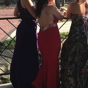Red prom dress. Size 10